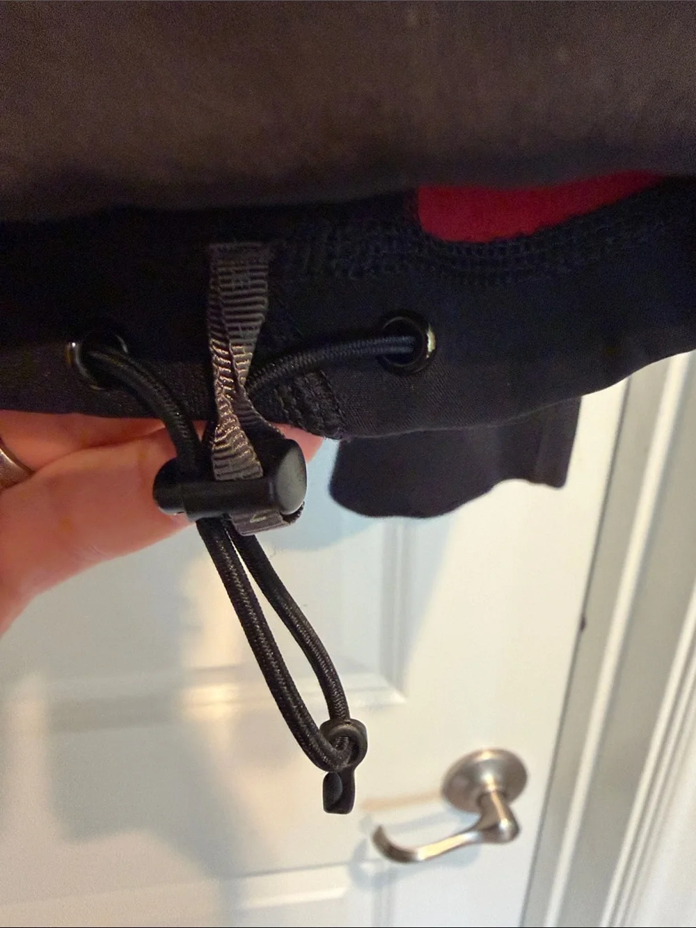 The North Face Black Half-Zip Performance Jacket with Red Trim